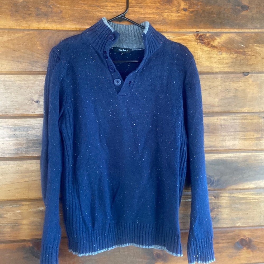 TRUE ROCK 4 button sweater